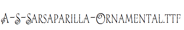 A-S-Sarsaparilla-Ornamental.ttf