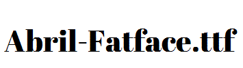 Abril-Fatface