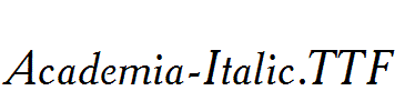 Academia-Italic.ttf