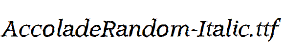 AccoladeRandom-Italic.ttf