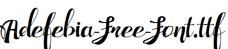 Adefebia-Free-Font