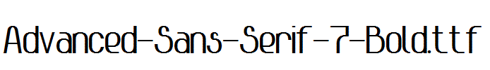 Advanced-Sans-Serif-7-Bold