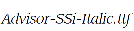 Advisor-SSi-Italic.ttf