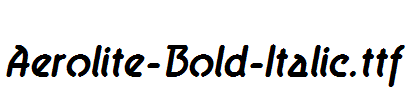 Aerolite-Bold-Italic