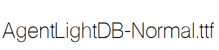 AgentLightDB-Normal.ttf