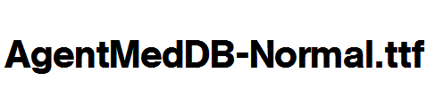 AgentMedDB-Normal.ttf