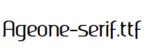 Ageone-serif