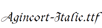 Agincort-Italic.ttf