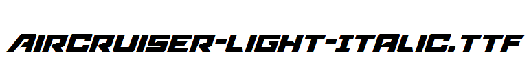 Aircruiser-Light-Italic