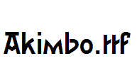 Akimbo.ttf