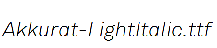 Akkurat-LightItalic.ttf