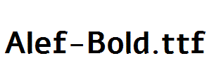 Alef-Bold