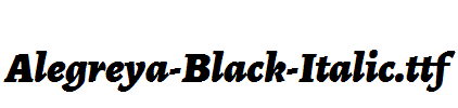 Alegreya-Black-Italic