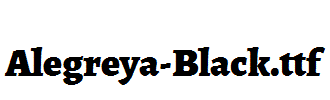 Alegreya-Black