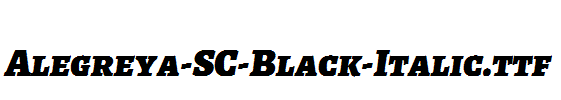 Alegreya-SC-Black-Italic