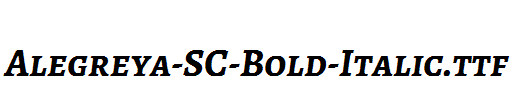 Alegreya-SC-Bold-Italic