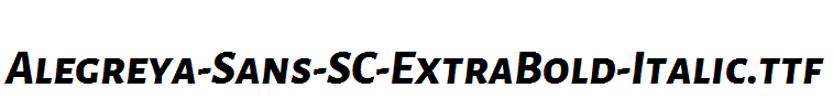 Alegreya-Sans-SC-ExtraBold-Italic
