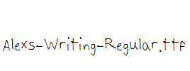 Alexs-Writing-Regular