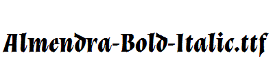 Almendra-Bold-Italic