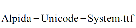 Alpida-Unicode-System.ttf