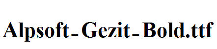 Alpsoft-Gezit-Bold.ttf