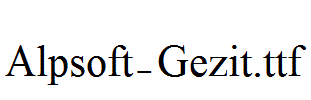 Alpsoft-Gezit.ttf