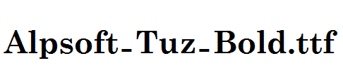 Alpsoft-Tuz-Bold.ttf