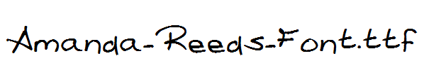 Amanda-Reeds-Font