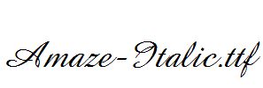 Amaze-Italic.ttf