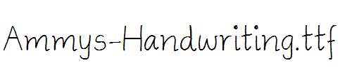 Ammys-Handwriting