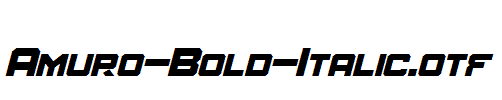 Amuro-Bold-Italic
