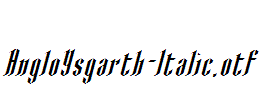 AngloYsgarth-Italic