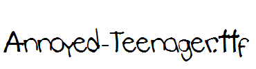 Annoyed-Teenager