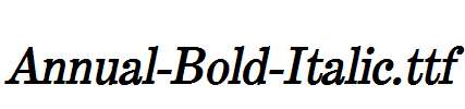 Annual-Bold-Italic.ttf