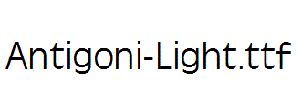 Antigoni-Light.ttf