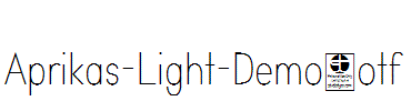 Aprikas-Light-Demo.otf