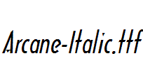 Arcane-Italic.ttf