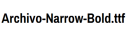 Archivo-Narrow-Bold