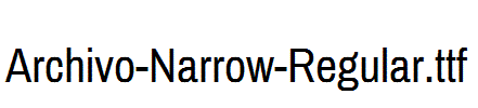 Archivo-Narrow-Regular