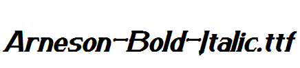 Arneson-Bold-Italic