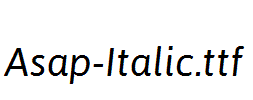 Asap-Italic