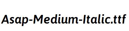 Asap-Medium-Italic