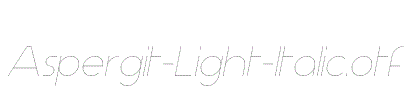Aspergit-Light-Italic