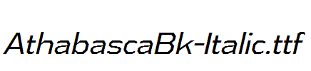 AthabascaBk-Italic