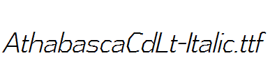 AthabascaCdLt-Italic