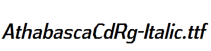 AthabascaCdRg-Italic.ttf