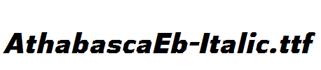 AthabascaEb-Italic