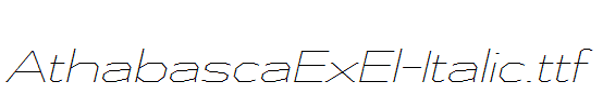 AthabascaExEl-Italic