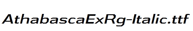 AthabascaExRg-Italic