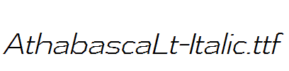 AthabascaLt-Italic